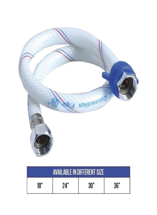 COSVIT 18" Inch Connection Pipe | PVC Heavy Duty Connection Pipe Suitable For Geysers, Countertop Faucets/Water Taps, Toilet (Pack of 2) (18 INCH) - Image 5
